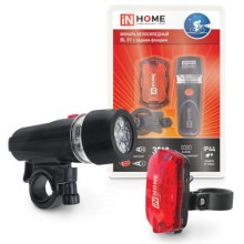 Фонарь IN-HOME BL 01 5LED, с задним фонарем 4AAA