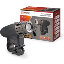Фонарь велосипедный IN-HOME BL 03А 3W LED 300Lm, 4 режима, с з/у 220В