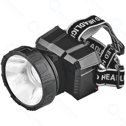Фонарь налобный IN-HOME HLA 08B LED 150Lm, 9 ч, 2 режима, з/у 230В