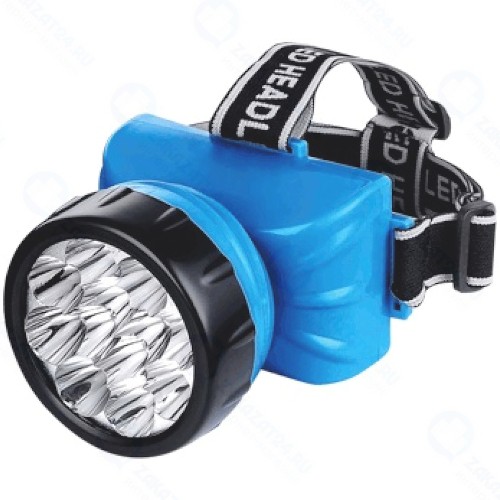 Фонарь налобный IN-HOME HLA 09B 12LED 120Lm, 15 ч, 2 режима, з/у 230В
