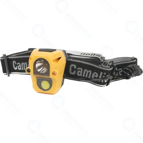 Фонарь налобный Camelion LED5376 Yellow/Black