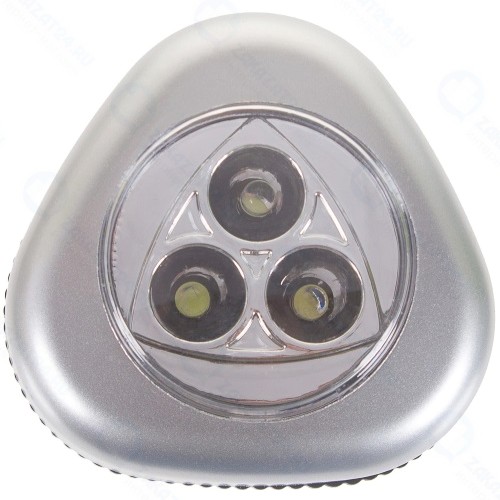 Фонарь бытовой Ultraflash LED6244 Пушлайт, серебристый