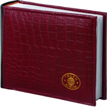 Фотоальбом Brauberg на 100 фото, 10х15 см, бордо (390494)