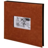 Альбом для фотографий Brauberg 30х32 см,  20 магнитных листов, Premium Brown (391185)