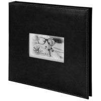 Альбом для фотографий Brauberg 30х32 см, 20 магнитных листов, Premium Black (391186)