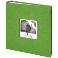 Альбом для фотографий Brauberg 10х1 5см, на 200 фото, зеленый (391189)