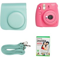 Фотоаппарат моментальной печати Fujifilm Instax Mini 9 Pink Line SET
