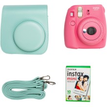 Фотоаппарат моментальной печати Fujifilm Instax Mini 9 Pink Line SET Фотоаппарат моментальной печати Fujifilm Instax Mini 9 Pink Line SET