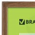 Рамка для фотографии Brauberg 21x30 см, пластик, багет 15 мм, орех (390025)