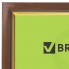 Рамка для фотографии Brauberg 21x30 см, пластик, багет 15 мм, орех с позолотой (390708)