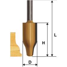 Фреза по дереву Энкор ф25,4х41,3 мм, хвостовик 12 мм (10585)