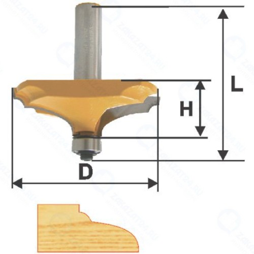 Фреза по дереву Энкор ф63,5х19 мм, хвостовик 12 мм (10588)