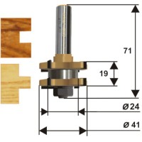 Фреза по дереву Энкор ф41х19 мм, хвостовик 12 мм (10606)