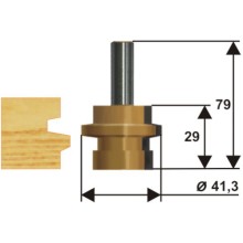 Фреза по дереву Энкор ф41,3х29 мм, хвостовик 12 мм (10615)