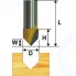 Фреза по дереву Энкор ф9,5 мм V-образная, 90 градусов, хвостовик 8 мм (46095)