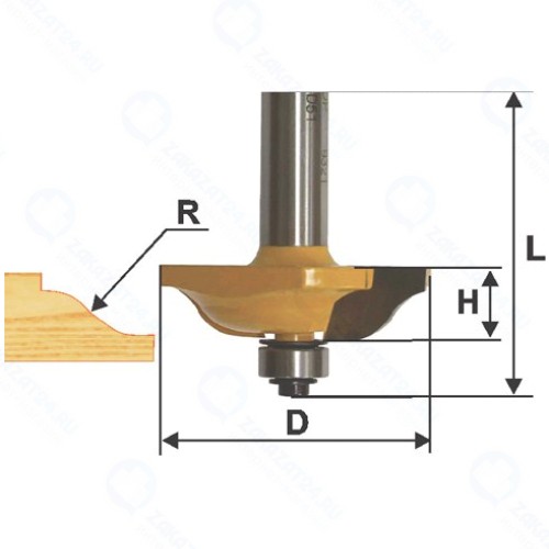 Фреза по дереву Энкор ф89х19 мм, хвостовик 12 мм (46564)