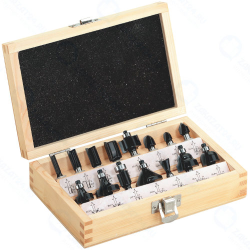 Набор фрез по дереву Metabo 8 мм, 15 шт (631039000)