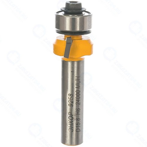 Фреза по дереву Энкор ф16х6 мм R1,6 мм, хвостовик 8 мм (9258)