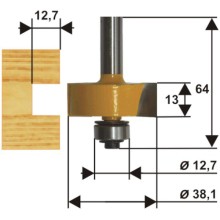 Фреза по дереву Энкор ф38,1х13 мм, хвостовик 12 мм (9303)