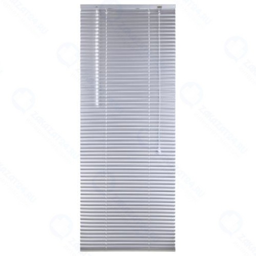 Жалюзи горизонтальные Brabix 70x160 см, серебристые (606037)