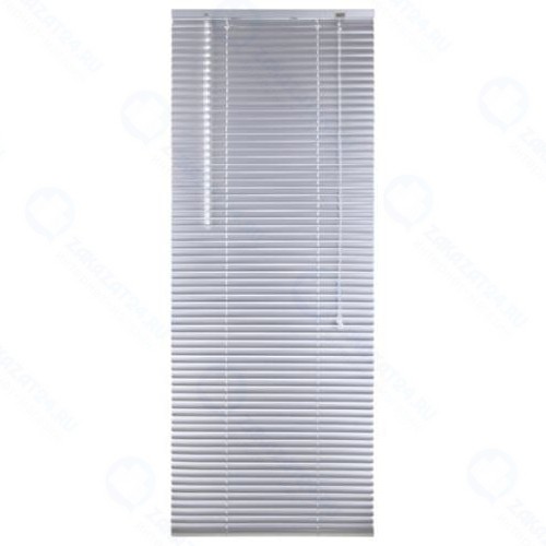 Жалюзи горизонтальные Brabix 100x160 см, серебристые (606041)