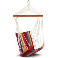 Гамак кресло-качалка INDIGO 100x50 см, ткань, радуга (HRHС-11)