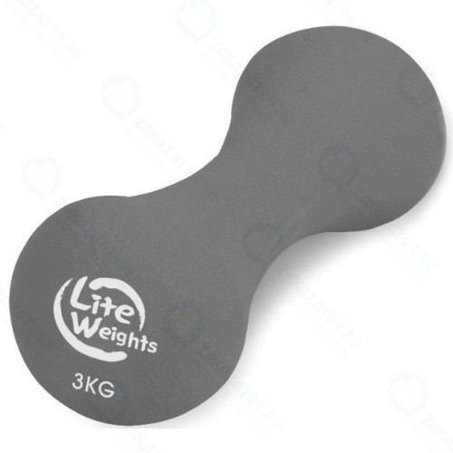 Гантель Lite Weights 3 кг Grey (2953NP)