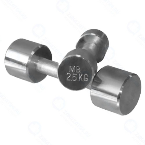 Гантель MB-BARBELL для фитнеса, 2,5 кг (MB-FitM-2,5)