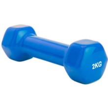Гантель Bradex SF 0162, обрезиненная, 2 кг, синяя Гантель Bradex SF 0162, обрезиненная, 2 кг, синяя