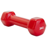 Гантель Bradex SF 0163 обрезиненная, 3 кг, красная