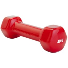 Гантель Bradex SF 0165 обрезиненная, 4 кг, красная Гантель Bradex SF 0165 обрезиненная, 4 кг, красная