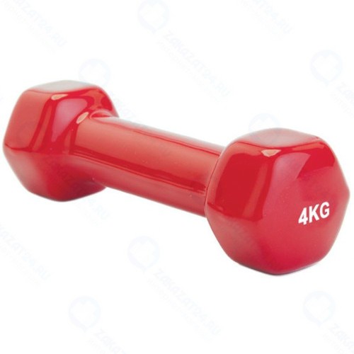 Гантель Bradex SF 0165 обрезиненная, 4 кг, красная