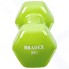Гантель Bradex SF 0535 обрезиненная, 2 кг, салатовая