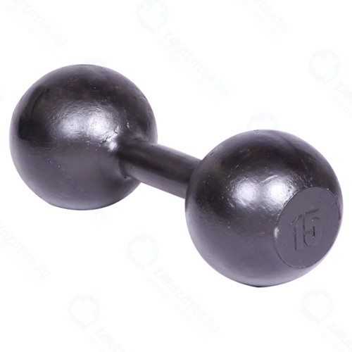 Гантель ТИТАН литая, 15 кг