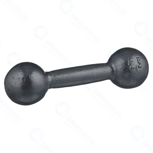 Гантель ТИТАН литая, 2,5 кг