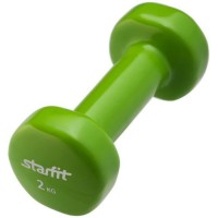 Гантель STARFIT DB-101, 2 кг, винил, зеленая (УТ-00007043)