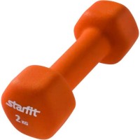 Гантель STARFIT DB-201, 2 кг, неопрен, оранжевая (УТ-00009070)