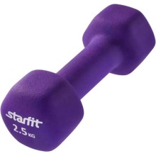 Гантель STARFIT DB-201, 2,5 кг, неопрен, фиолетовая (УТ-00009071) Гантель STARFIT DB-201, 2,5 кг, неопрен, фиолетовая (УТ-00009071)