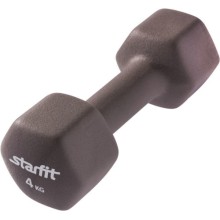 Гантель STARFIT DB-201, 4 кг, неопрен, серая (УТ-00009073) Гантель STARFIT DB-201, 4 кг, неопрен, серая (УТ-00009073)
