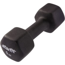 Гантель STARFIT DB-201, 5 кг, неопрен, черная (УТ-00009074) Гантель STARFIT DB-201, 5 кг, неопрен, черная (УТ-00009074)