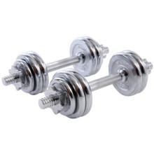 Набор гантелей STARFIT BB-501, 2 шт х 10 кг, разборных, хром (УТ-00009815) Набор гантелей STARFIT BB-501, 2 шт х 10 кг, разборных, хром (УТ-00009815)