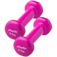 Набор гантелей STARFIT DB-101, 2 шт х 0,5 кг, винил, розовый (УТ-00019074) Набор гантелей STARFIT DB-101, 2 шт х 0,5 кг, винил, розовый (УТ-00019074)
