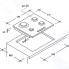 Газовая варочная панель Candy CVG64SGNX