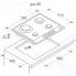 Газовая варочная панель Candy PGC640SQX