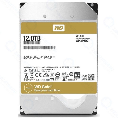 Внутренний жесткий диск WD 12TB Gold (WD121KRYZ)
