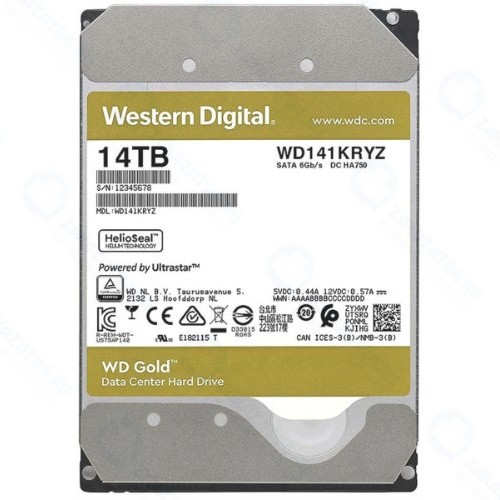 Внутренний жесткий диск WD 14TB Gold (WD141KRYZ)
