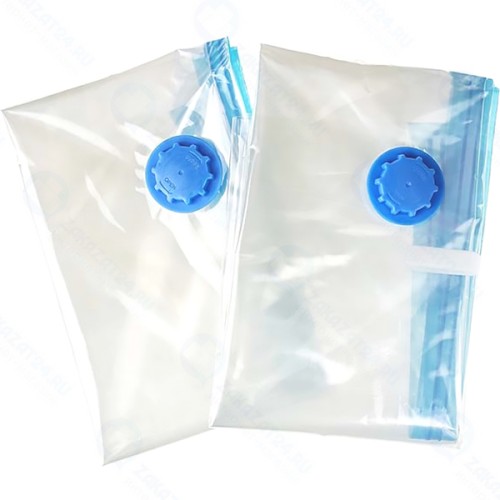 Комплект вакуумных пакетов PROTECT с клапаном, 80x120 см, прозрачные, 2 шт (10211)