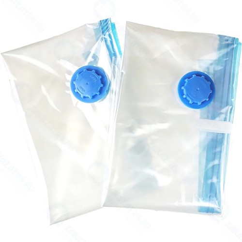 Комплект вакуумных пакетов PROTECT с клапаном, 60x80 см, прозрачные, 2 шт (10228)