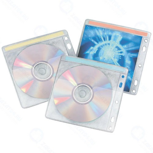 Конверт для CD-дисков Brauberg на 2CD/DVD, 40 шт (510196)