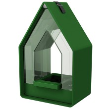 Кормушка для птиц Emsa Landhouse, с диспенсером, 14x21 см Dark Green (516412)